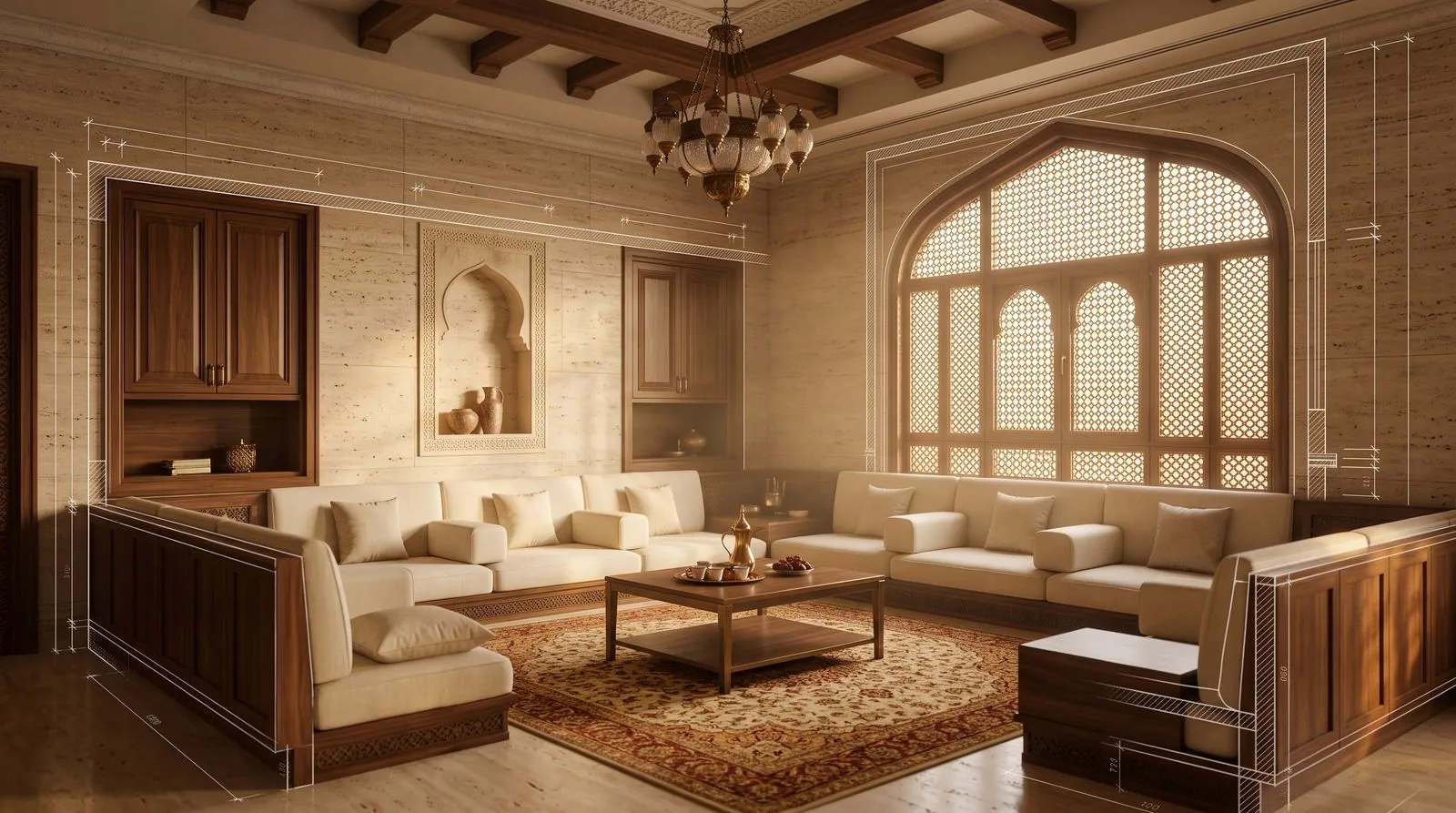 Majlis interior design visualisation